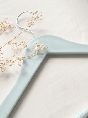 Pack of 2 Plastic Hangers - Pastel Blue