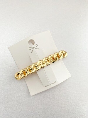 Macy Gold Curb Link Barrette