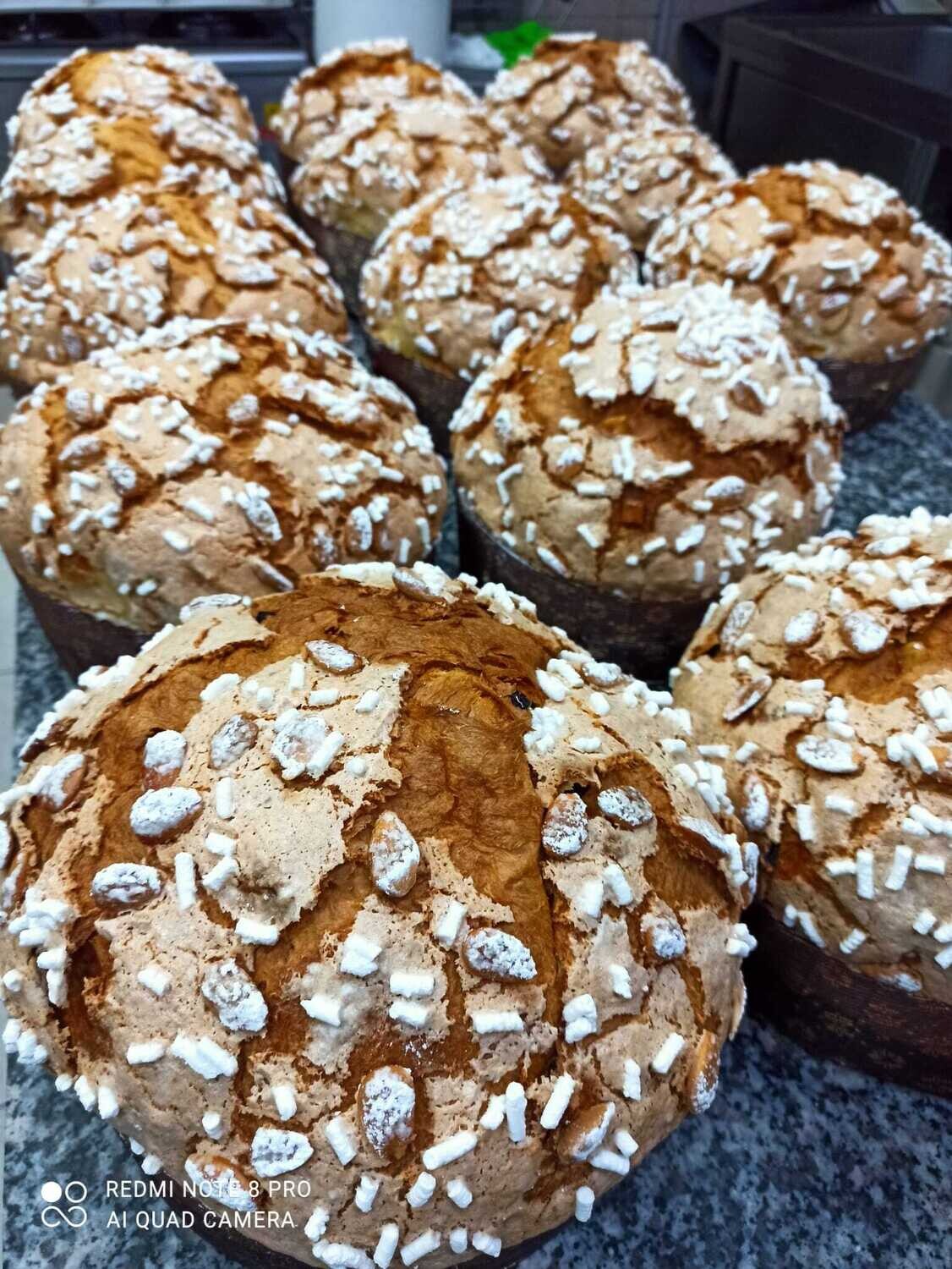 PANETTONE MANDORLATO CLASSICO UVETTA E ARANCIA CANDITA