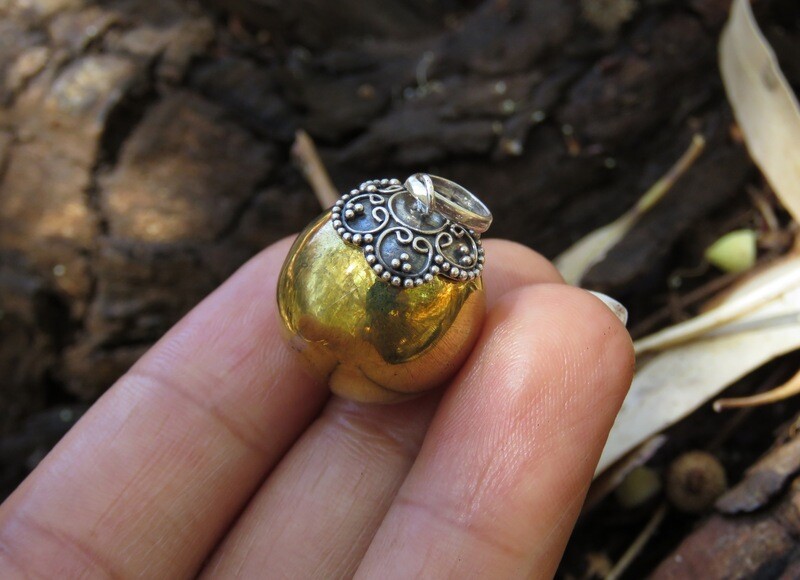 Sterling Silver 16mm Chime Ball Pendant CH-402