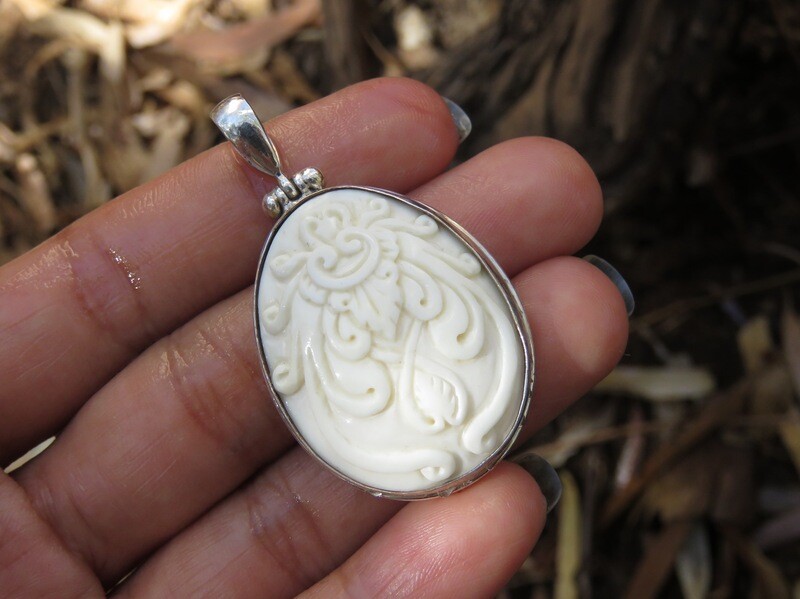 Sterling Silver Floral Design Pendant BP-100