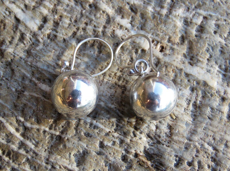 Sterling Silver Chime Ball Earrings CBE-160