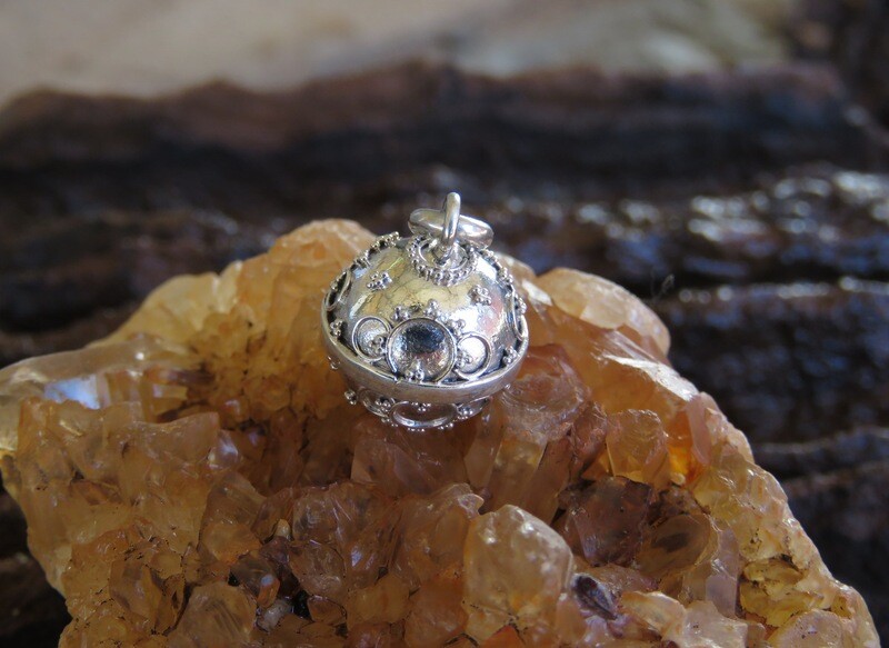 Sterling Silver 14mm Chime Ball Pendant CH-408