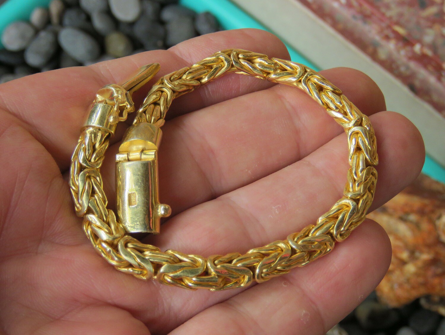 18k Gold Plated, Women's Bracelet, Silver Bangle SBB-637