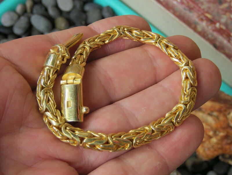 18k Gold Plated, Women&#39;s Bracelet, Silver Bangle SBB-637