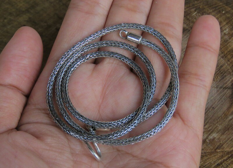 Sterling silver, 50cm, Dragon Bone Chain CC-103