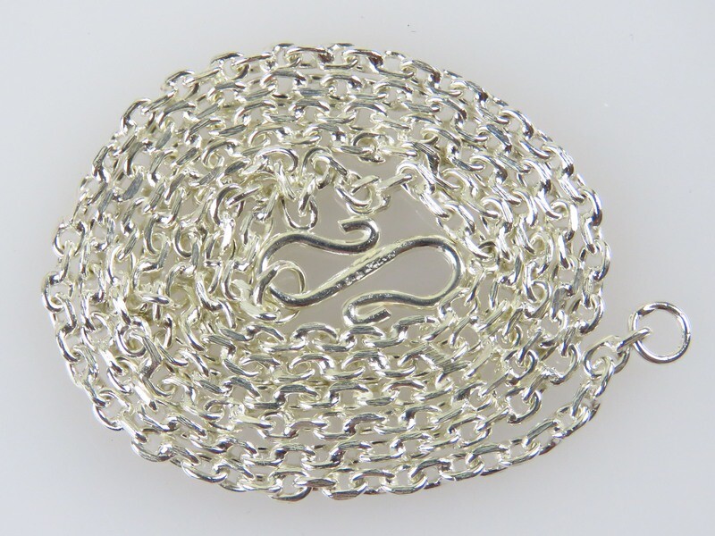 Sterling Silver, 42cm, Link Chain CC-105