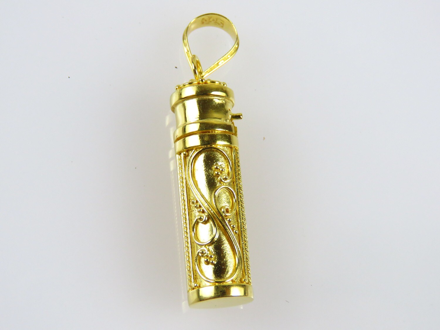 18k Gold Plated, Perfume Bottle, Cremation Pendant GPP-154