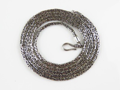 Sterling Silver, 75cm, Borobudur Chain, Unisex Chain CC-107