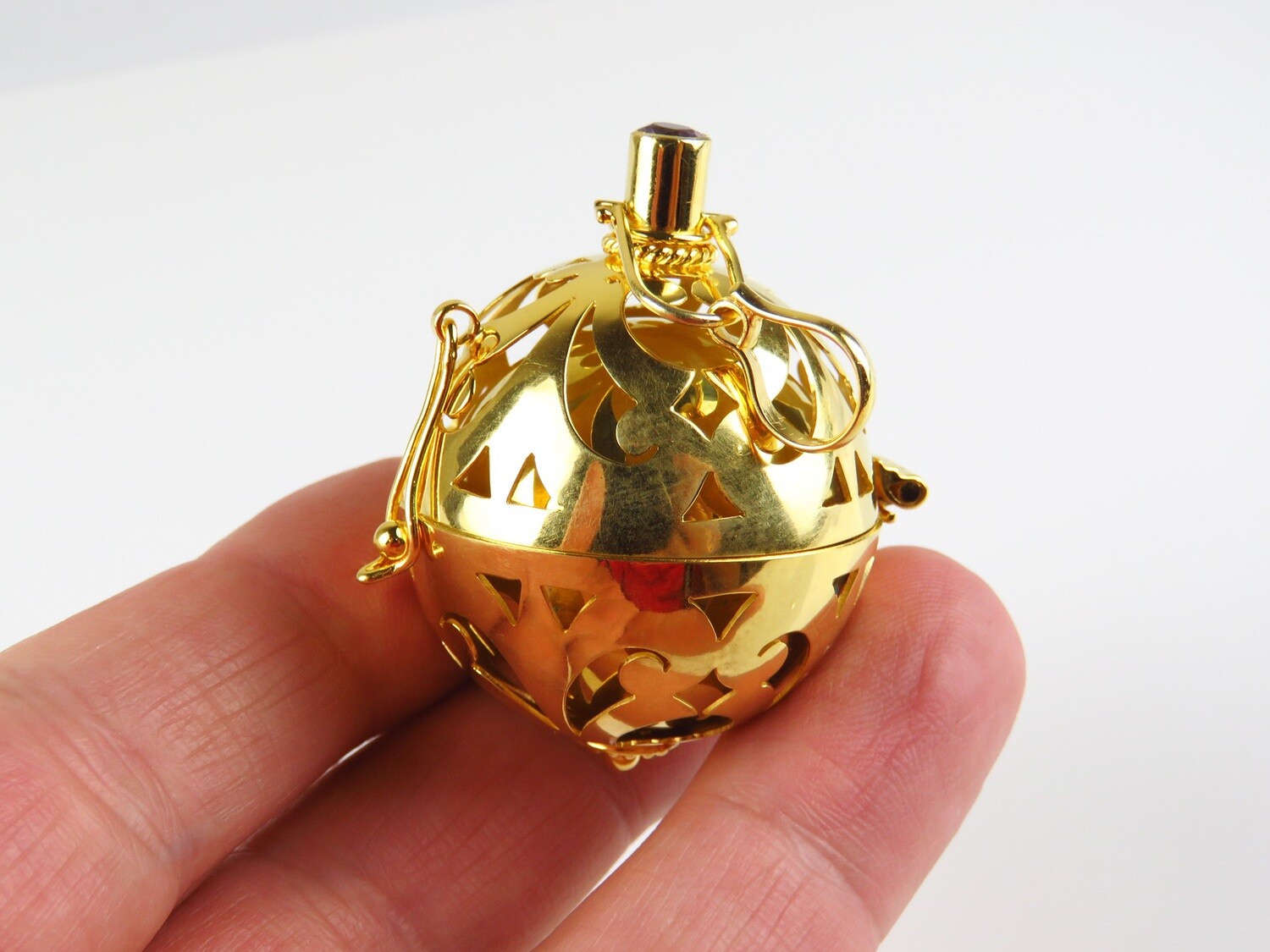 Extra Large, 35mm, 18k Gold Plated, Harmony Ball Pendant