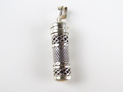 Sterling Silver, Perfume Bottle, Cremation Pendant PP-554