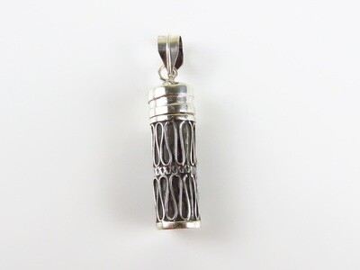 Sterling Silver, Perfume Bottle, Cremation Pendant PP-555