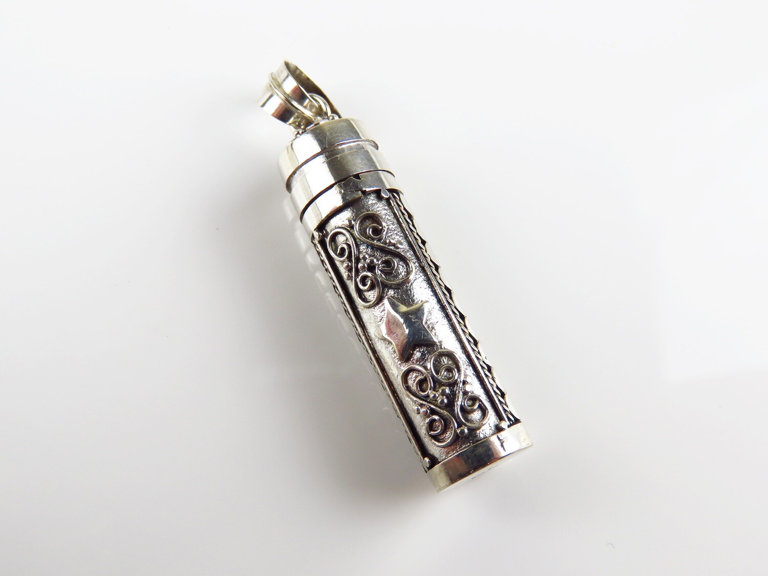 Sterling Silver, Star, Perfume Bottle, Cremation Pendant PP-559