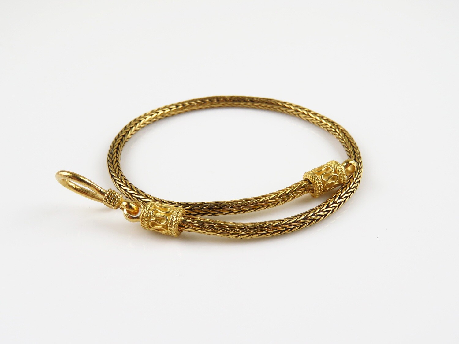 Sterling Silver, 18k Gold Plated Bracelet SBB-650