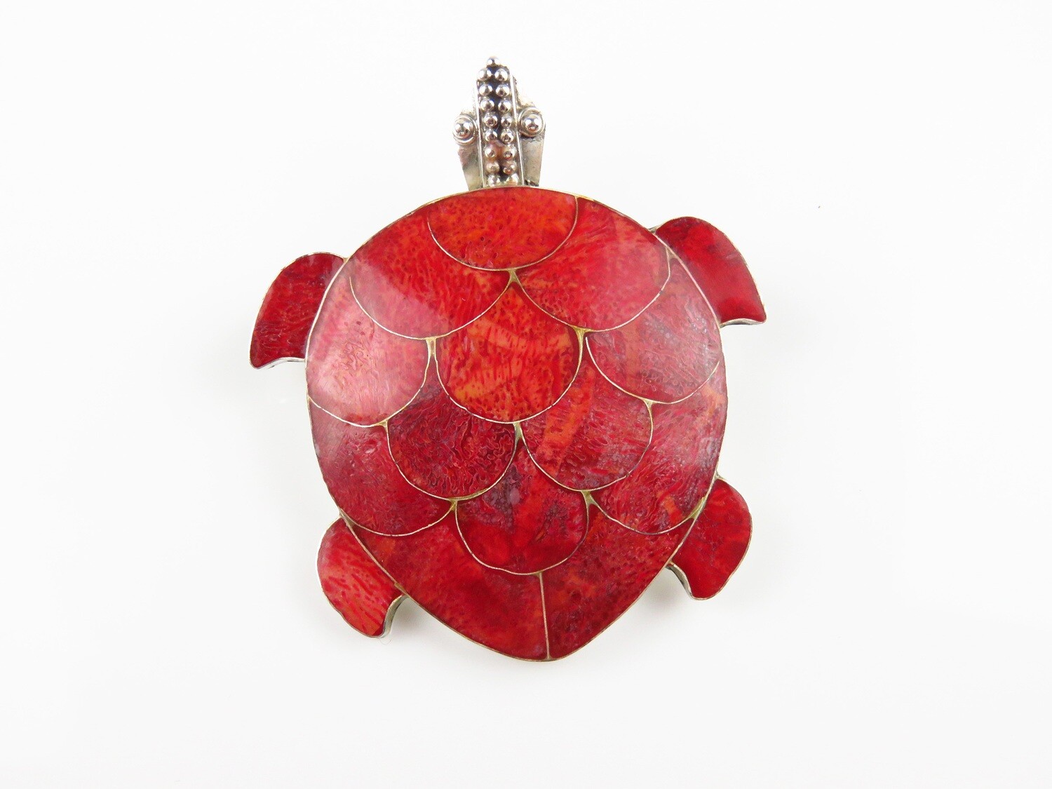 Sterling Silver, Turtle Design, Pendant Brooches Combo 