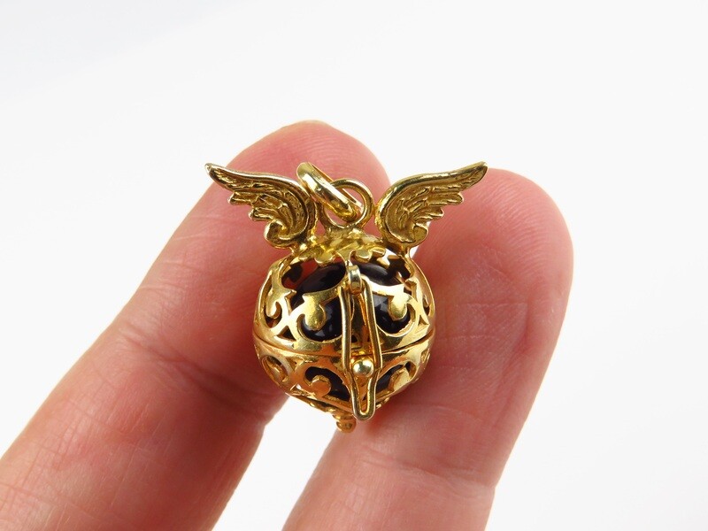Sterling Silver, Gold Plated, Harmony Ball Pendant GPB-119
