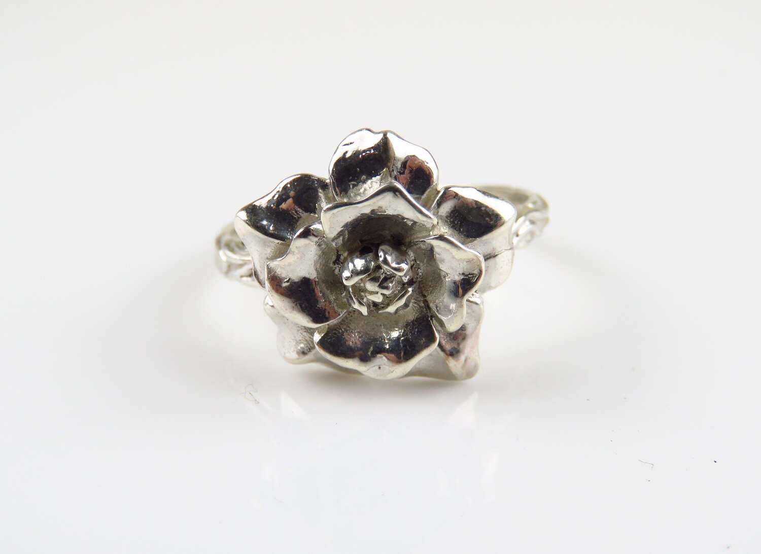 Sterling Silver, Flower Design Ring SR-352