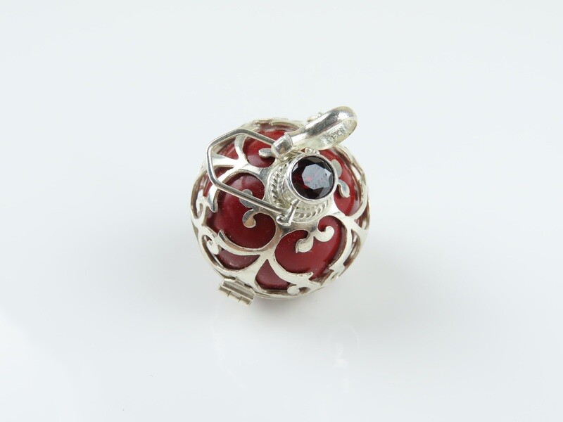 Sterling Silver, Large, Harmony Ball Pendant HB-499