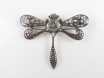 Sterling Silver, Dragonfly Motif, Pendant Brooches BC-106