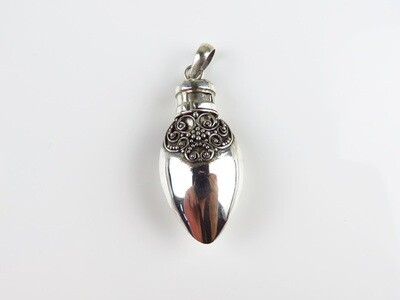 Sterling Silver, Perfume Pendant, Cremation Jewelry PP-576