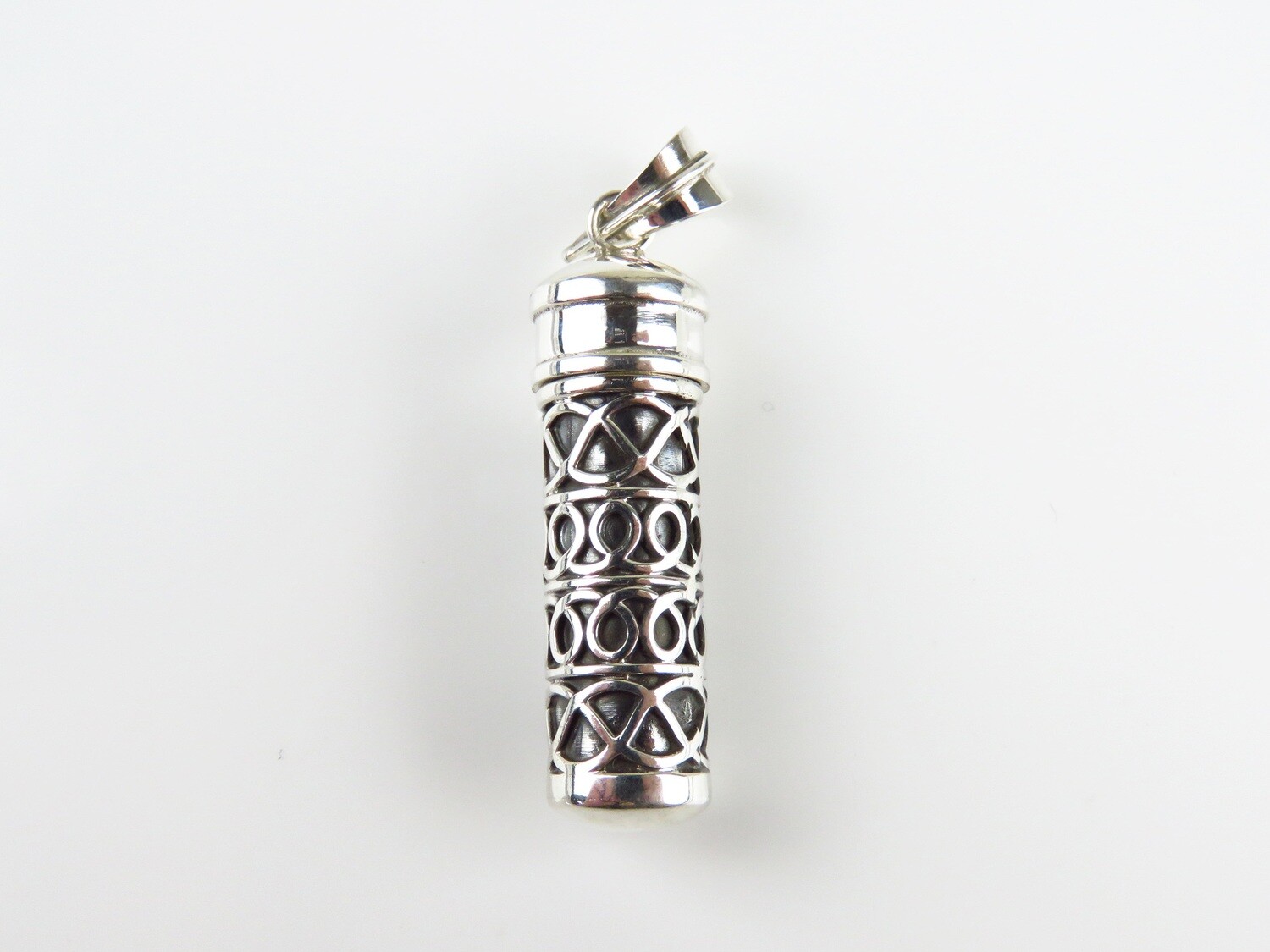 Sterling Silver, Perfume Bottle, Cremation Jewelry Pendant PP-577