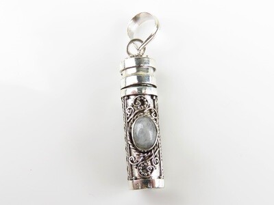 Sterling Silver, Rainbow Moonstone, Cremation Jewelry PP-586