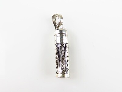 Sterling Silver, Cremation Jewelry, Perfume Bottle Pendant PP-590