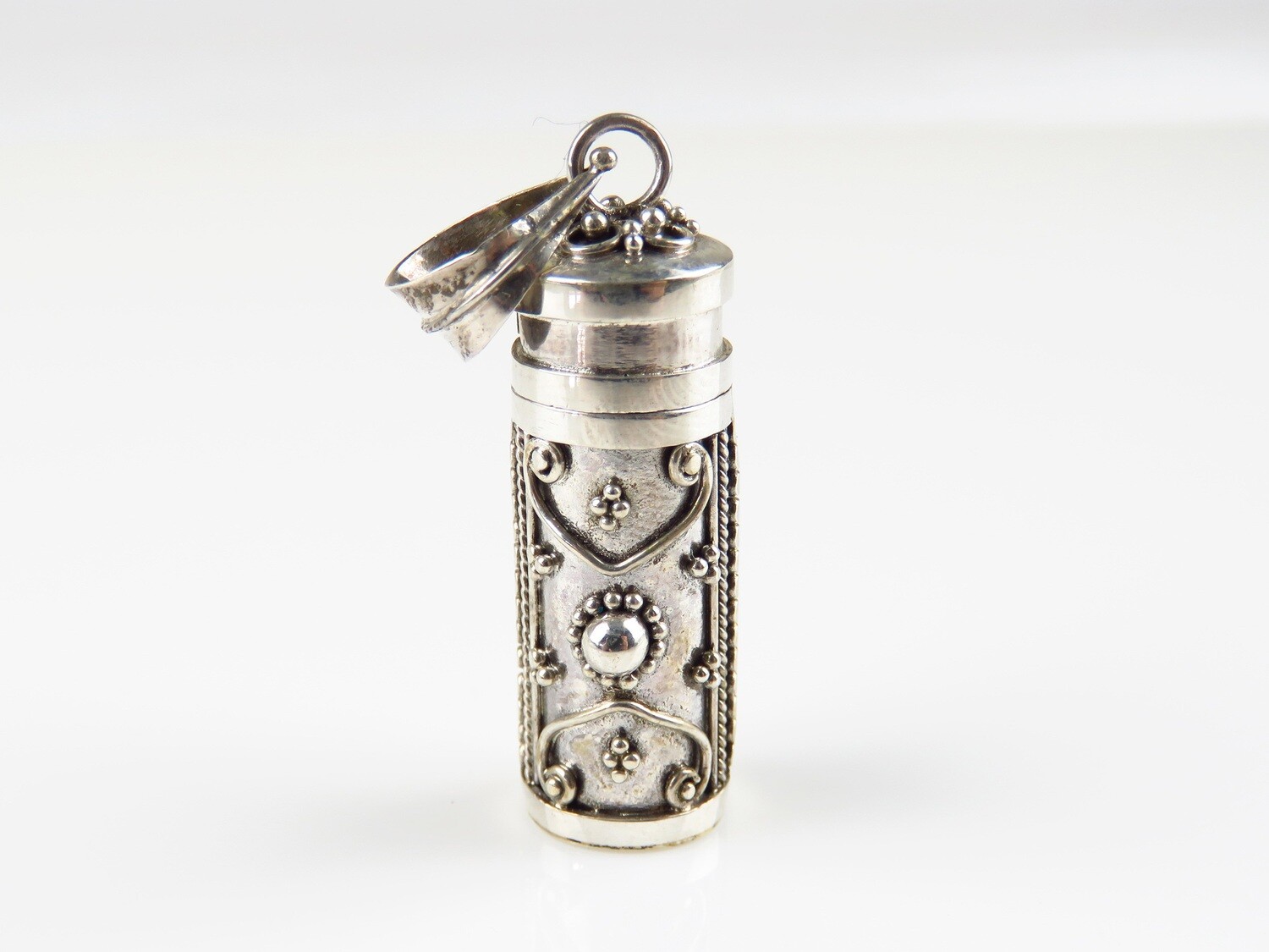 Sterling Silver, Cremation Jewelry, Perfume Bottle Pendant PP-592