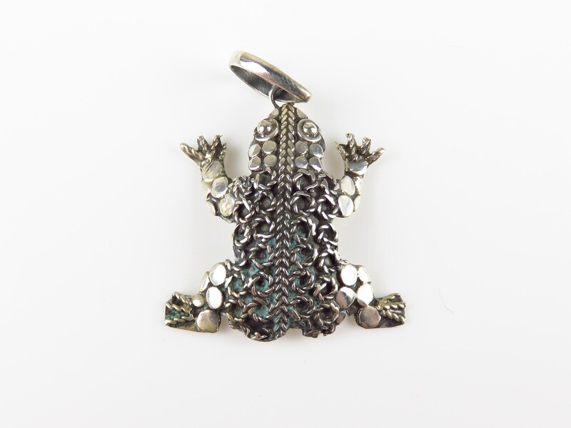 Sterling Silver, Frog Design Pendant SSP-216