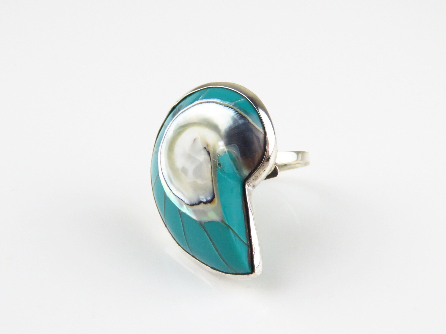 Sterling Silver, Nautilus, Shell Ring SSR-102