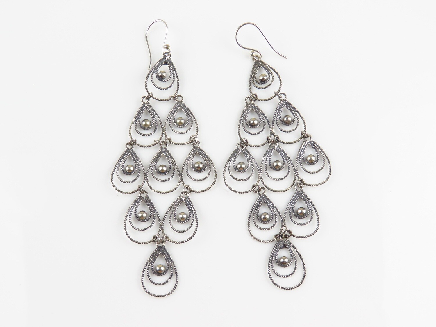 Sterling Silver, Dangle Earrings SE-445