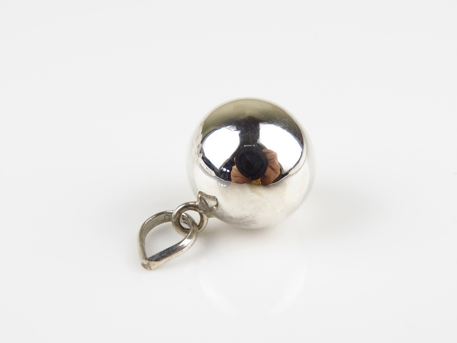 Sterling Silver, 14mm, Chime Ball Pendant CH-429