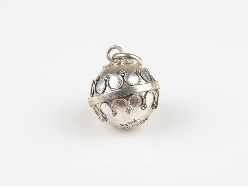 Sterling Silver, 14mm, Chime Ball Pendant CH-427