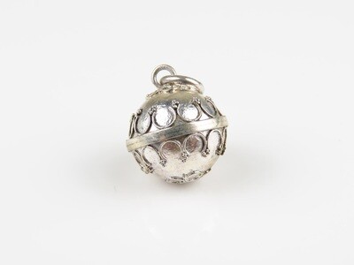 Sterling Silver, 14mm, Chime Ball Pendant CH-427