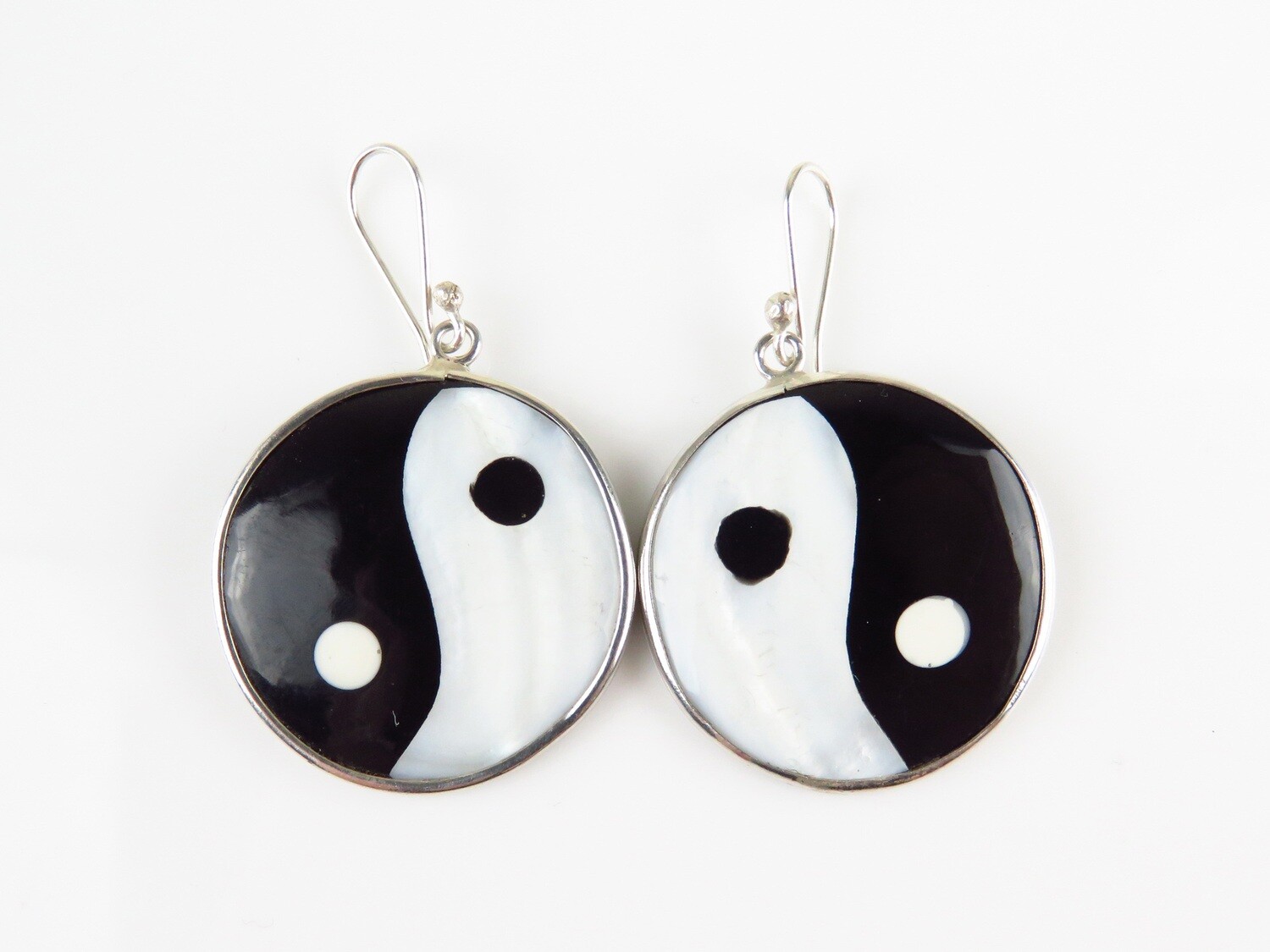 Sterling  Silver, Yin Yang Design, Dangle earrings SSE-121