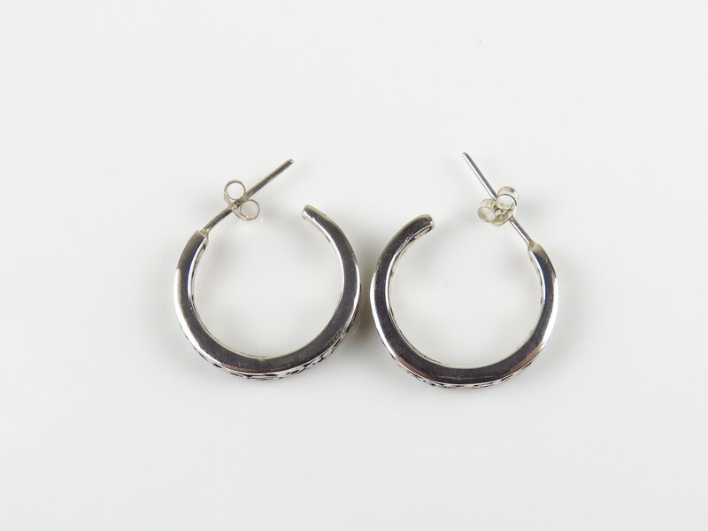 Sterling Silver, Woman&#39;s, Push Back earrings SE-456