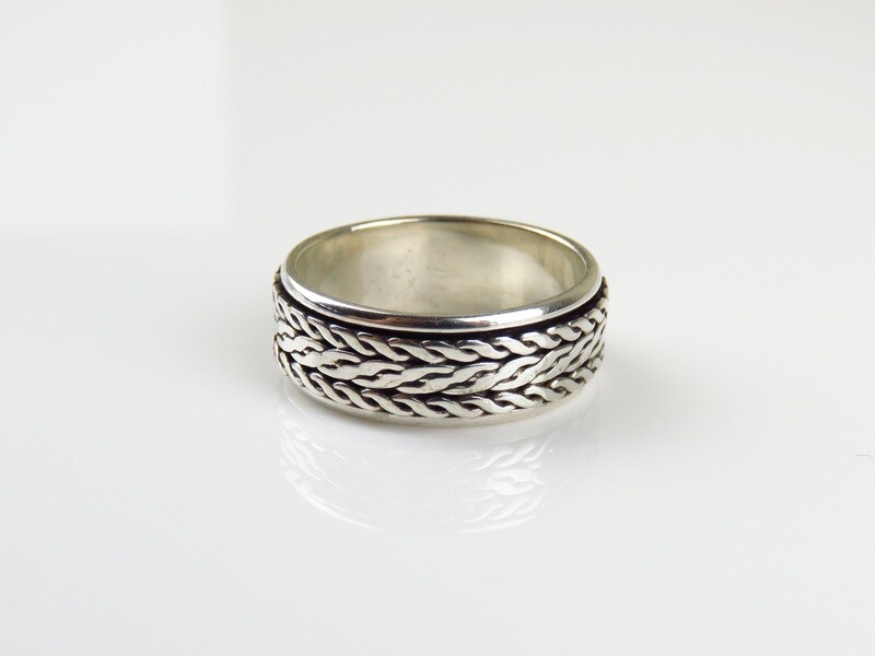 Sterling Silver, Unisex, Spinner Design Ring SR-365