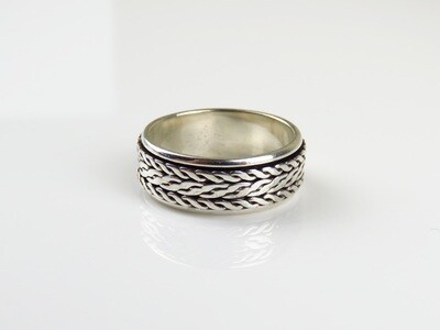 Sterling Silver, Unisex, Spinner Design Ring SR-365