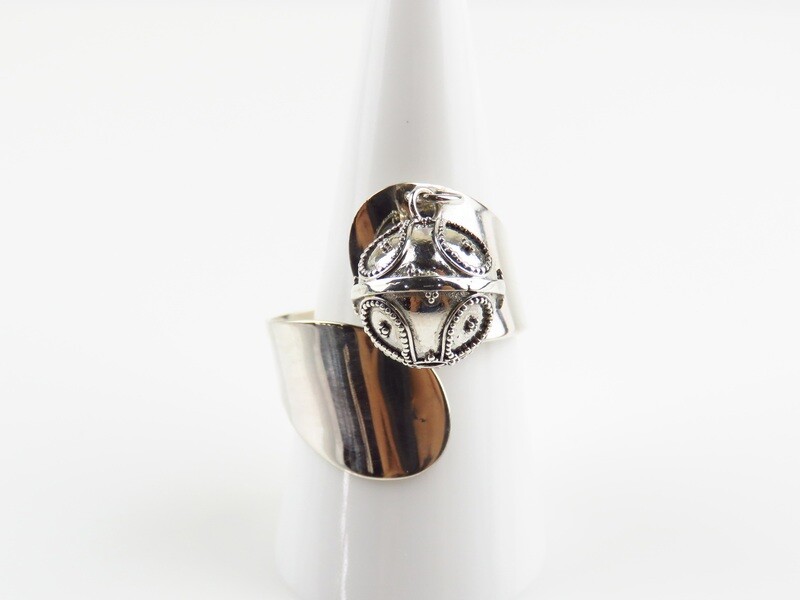 Sterling Silver, Chime Ball Ring CBR-100