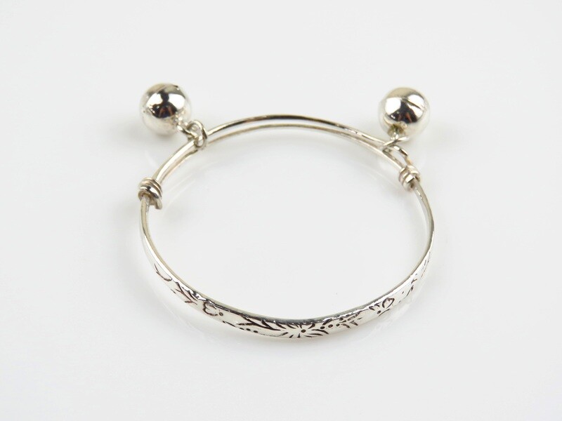 Sterling Silver, Baby Bangle, Toddler Bangle SBB-662