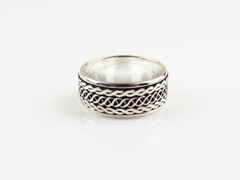 Sterling Silver, Unisex, Spinner Design Ring SR-368