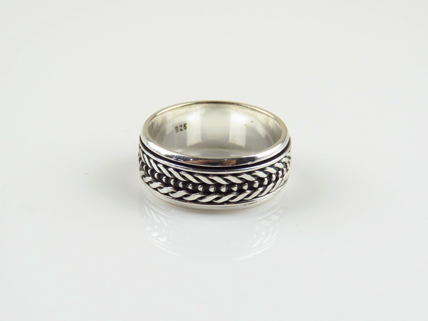 Sterling Silver, Unisex, Spinner Design Ring SR-371