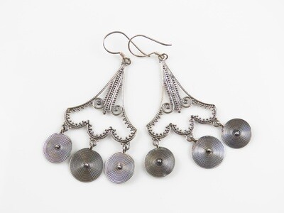 Sterling Silver, Dangle Earrings SE-459