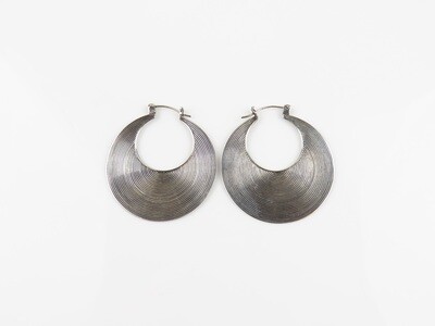 Sterling Silver, Hoop Earrings SE-462