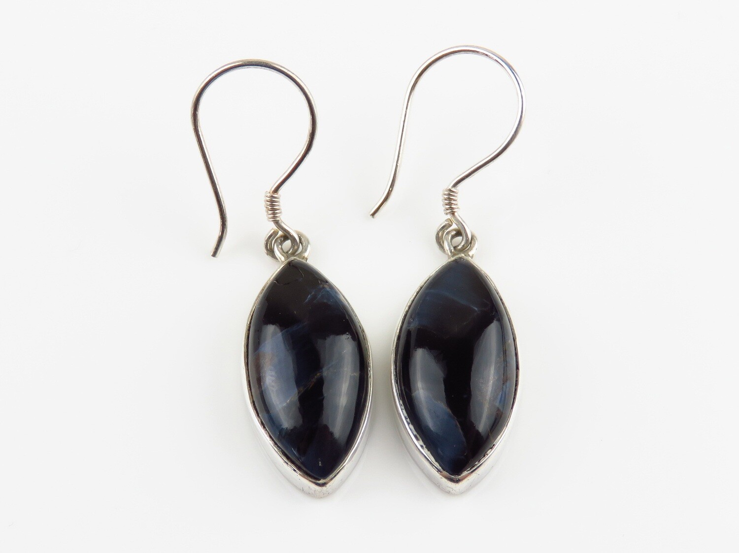 Sterling Silver, Black Onyx, Gemstone Earrings ER-1147
