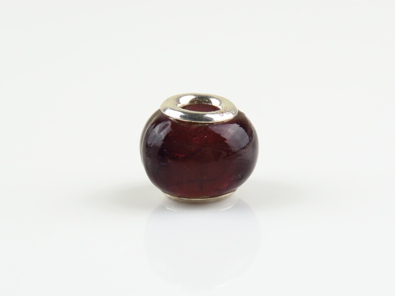 Sterling Silver, Murano Glass, Bali Bead SB-104