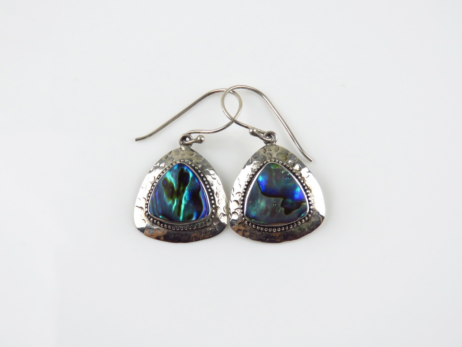 Sterling Silver, Abalone Shell, Dangle Earrings SSE-127