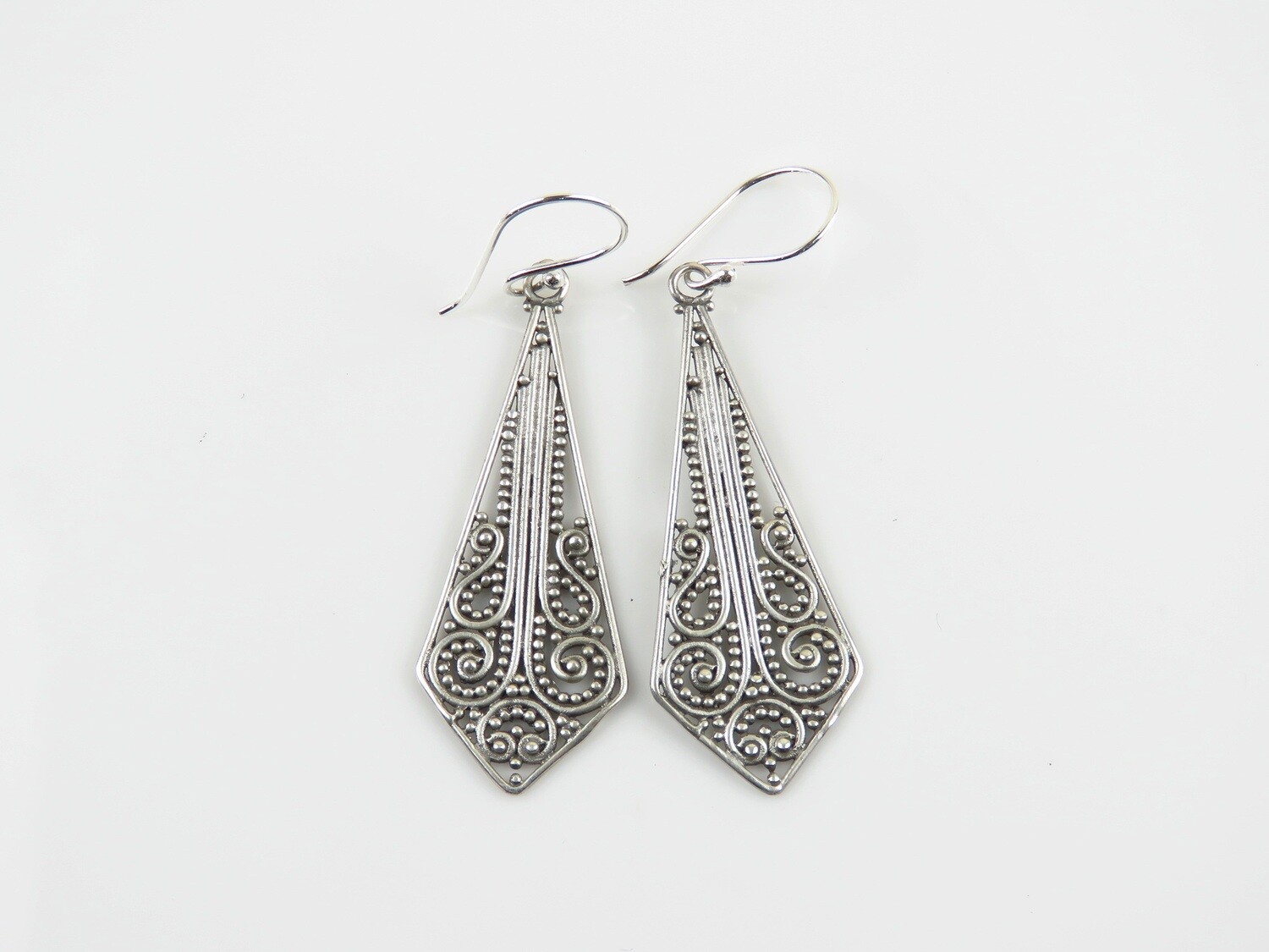 Sterling Silver, Jawan Style, Dangle Earrings SE-467