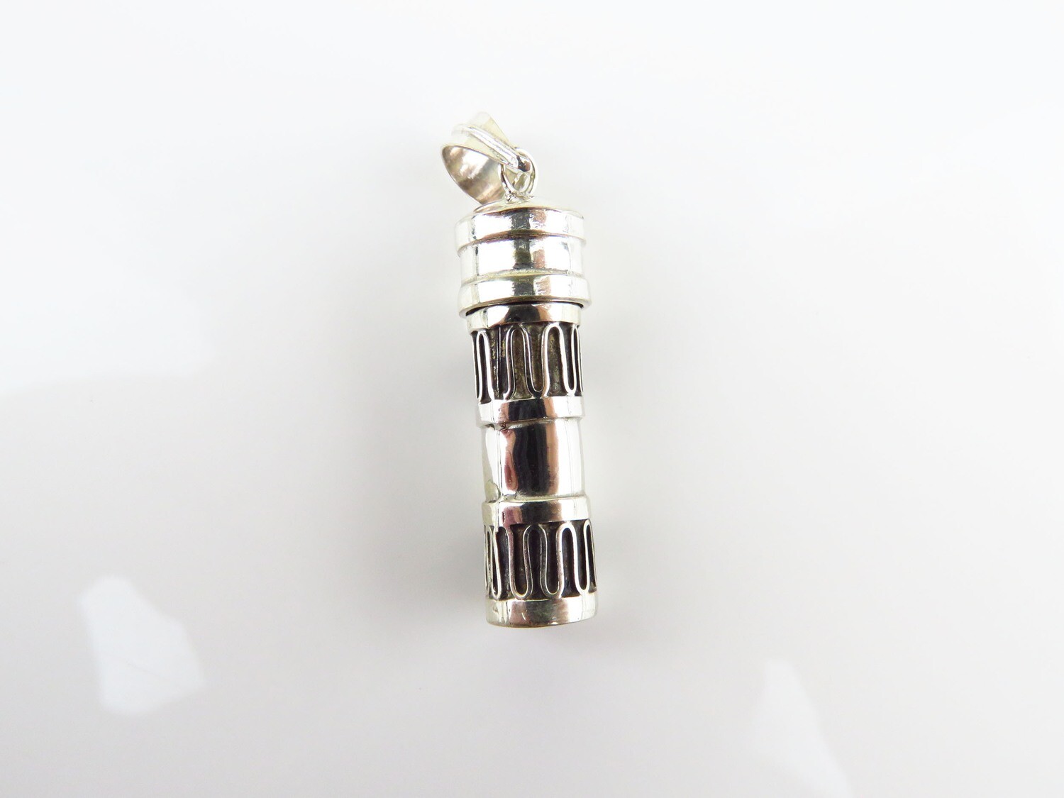 Sterling Silver,  Cremation Jewelry, Perfume Bottle Pendant PP-612