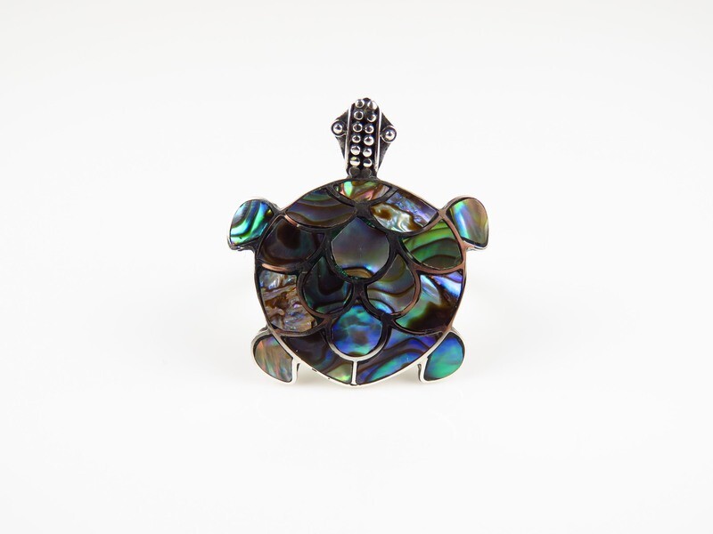 Sterling Silver, Abalone Shell Ring SSR-106